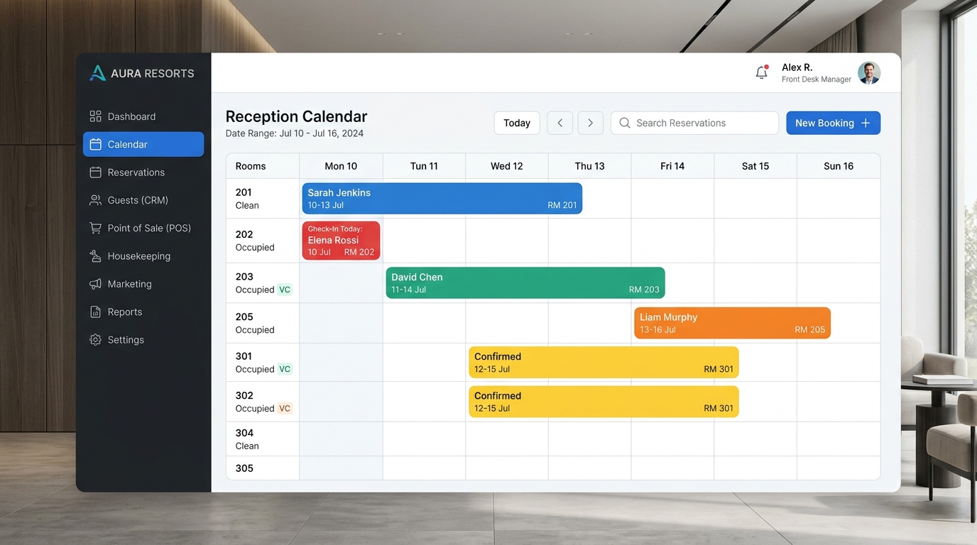 Hotel Management Interface